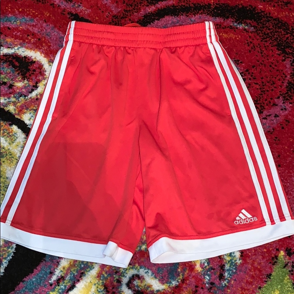 Adidas red shorts